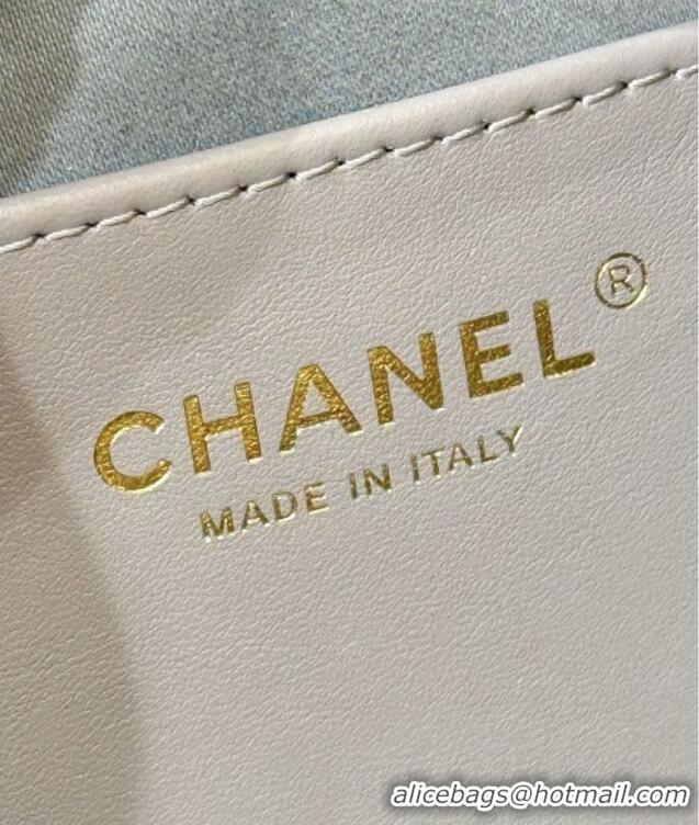 Grade Design Chanel 25 Mini Handbag in Suede Calfskin AS5631 Grey 2026 Top Quality