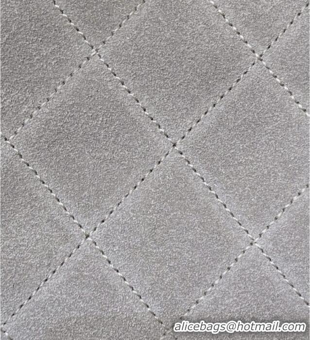 Grade Design Chanel 25 Mini Handbag in Suede Calfskin AS5631 Grey 2026 Top Quality