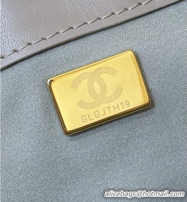 Grade Design Chanel 25 Mini Handbag in Suede Calfskin AS5631 Grey 2026 Top Quality