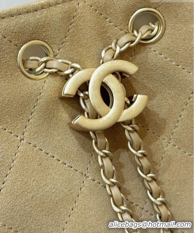 Buy Cheap Chanel 25 Mini Handbag in Suede Calfskin AS5631 Light Brown 2026 Top Quality
