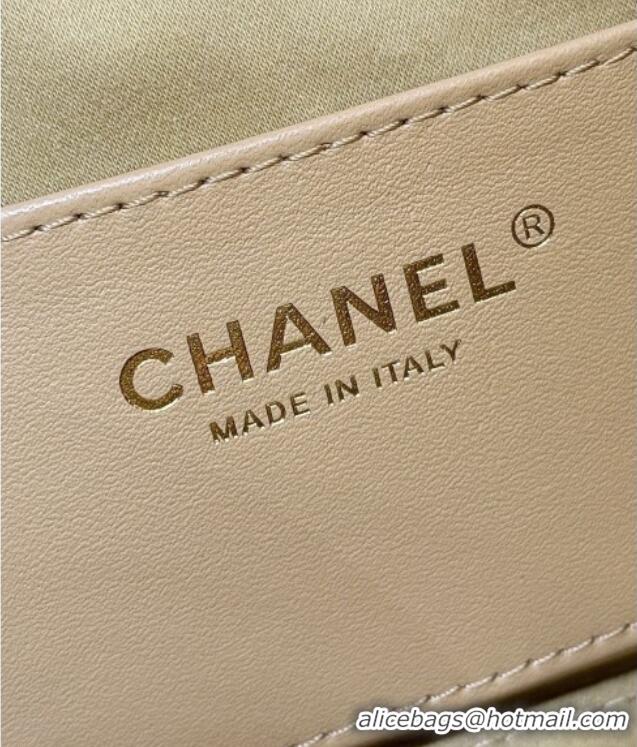 Buy Cheap Chanel 25 Mini Handbag in Suede Calfskin AS5631 Light Brown 2026 Top Quality