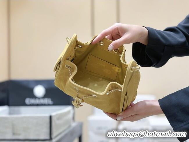 Buy Cheap Chanel 25 Mini Handbag in Suede Calfskin AS5631 Light Brown 2026 Top Quality