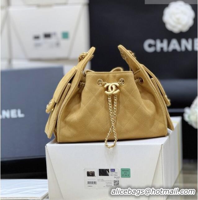 Buy Cheap Chanel 25 Mini Handbag in Suede Calfskin AS5631 Light Brown 2026 Top Quality