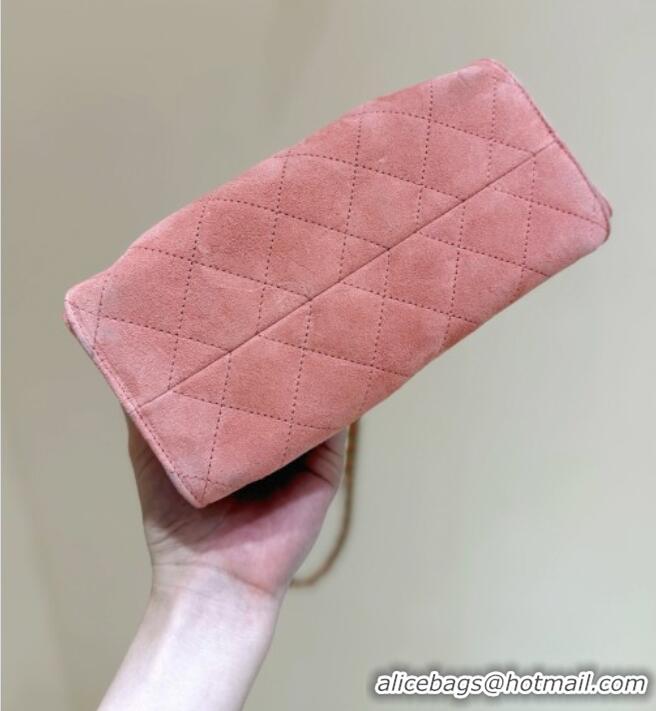 Well Crafted Chanel 25 Mini Handbag in Suede Calfskin AS5631 Pink 2026 Top Quality