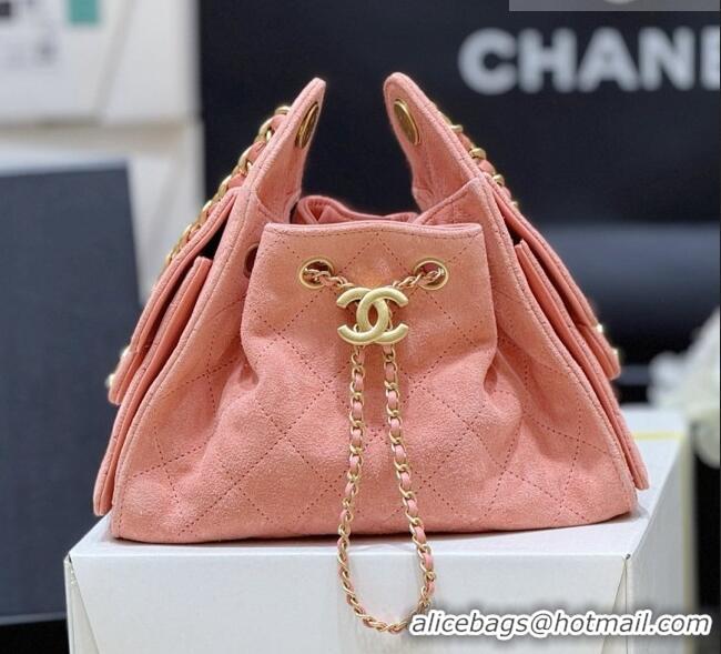 Well Crafted Chanel 25 Mini Handbag in Suede Calfskin AS5631 Pink 2026 Top Quality