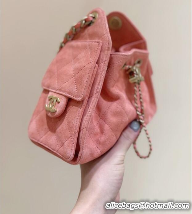 Well Crafted Chanel 25 Mini Handbag in Suede Calfskin AS5631 Pink 2026 Top Quality