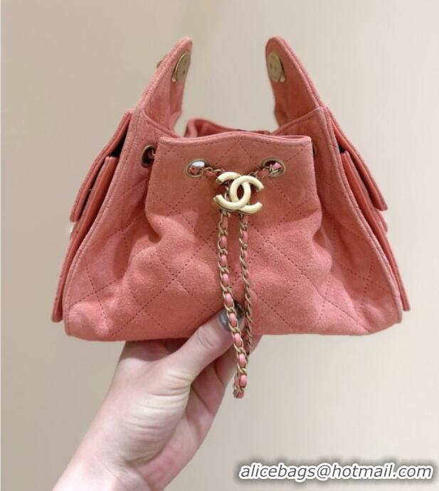 Well Crafted Chanel 25 Mini Handbag in Suede Calfskin AS5631 Pink 2026 Top Quality