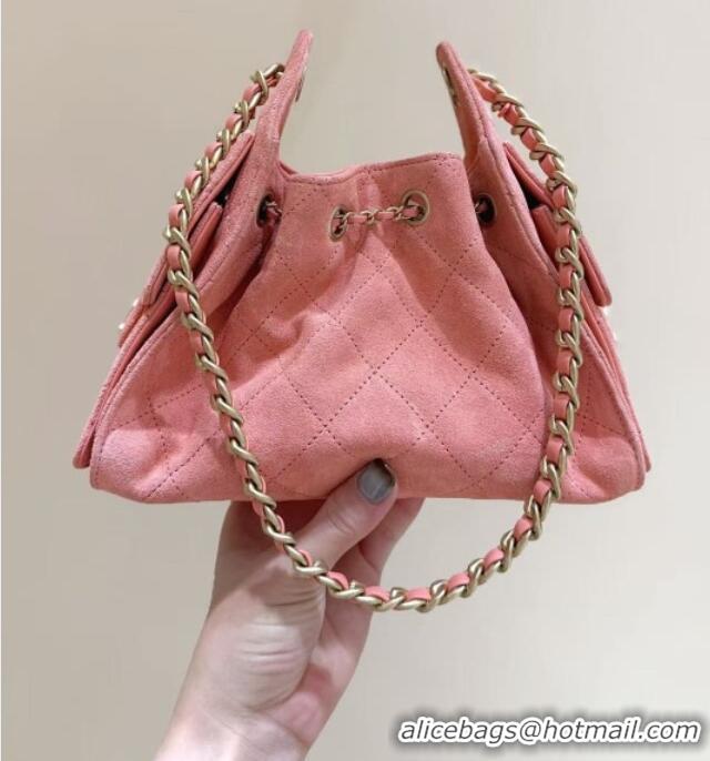 Well Crafted Chanel 25 Mini Handbag in Suede Calfskin AS5631 Pink 2026 Top Quality