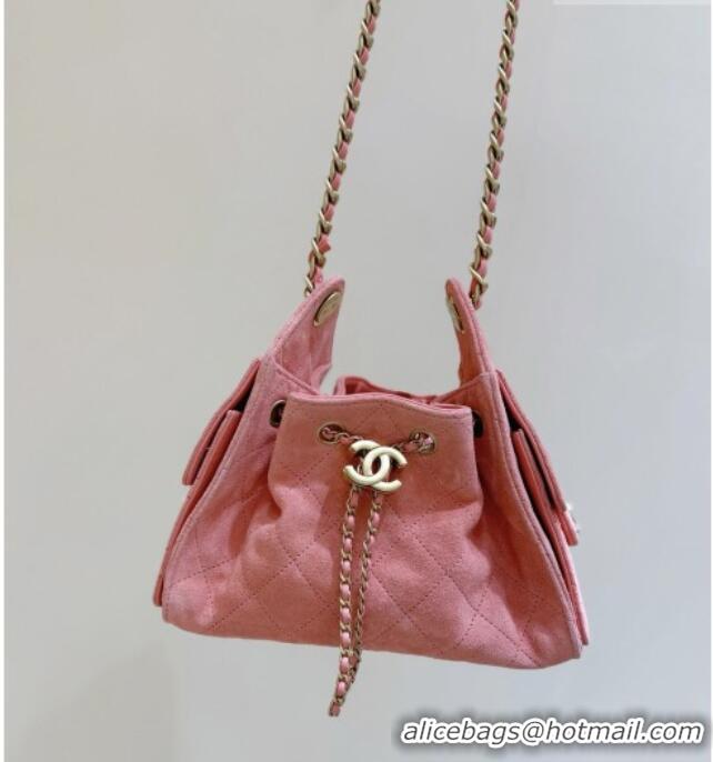 Well Crafted Chanel 25 Mini Handbag in Suede Calfskin AS5631 Pink 2026 Top Quality