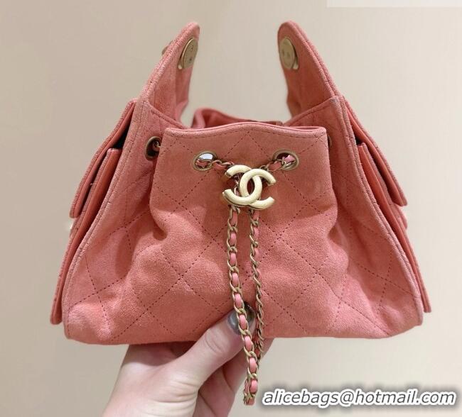 Well Crafted Chanel 25 Mini Handbag in Suede Calfskin AS5631 Pink 2026 Top Quality