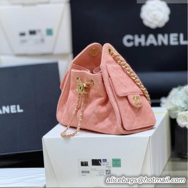 Well Crafted Chanel 25 Mini Handbag in Suede Calfskin AS5631 Pink 2026 Top Quality
