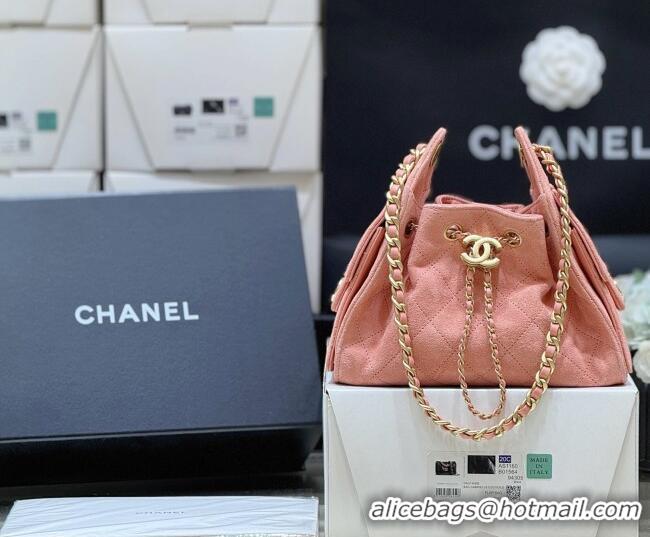Well Crafted Chanel 25 Mini Handbag in Suede Calfskin AS5631 Pink 2026 Top Quality