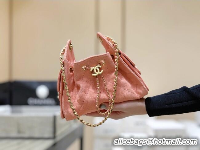 Well Crafted Chanel 25 Mini Handbag in Suede Calfskin AS5631 Pink 2026 Top Quality