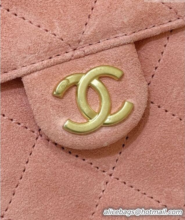 Well Crafted Chanel 25 Mini Handbag in Suede Calfskin AS5631 Pink 2026 Top Quality