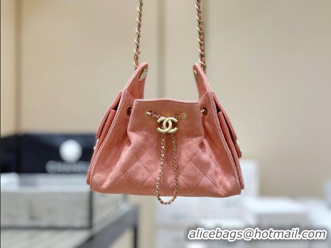 Well Crafted Chanel 25 Mini Handbag in Suede Calfskin AS5631 Pink 2026 Top Quality
