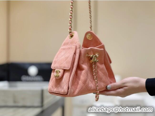 Well Crafted Chanel 25 Mini Handbag in Suede Calfskin AS5631 Pink 2026 Top Quality