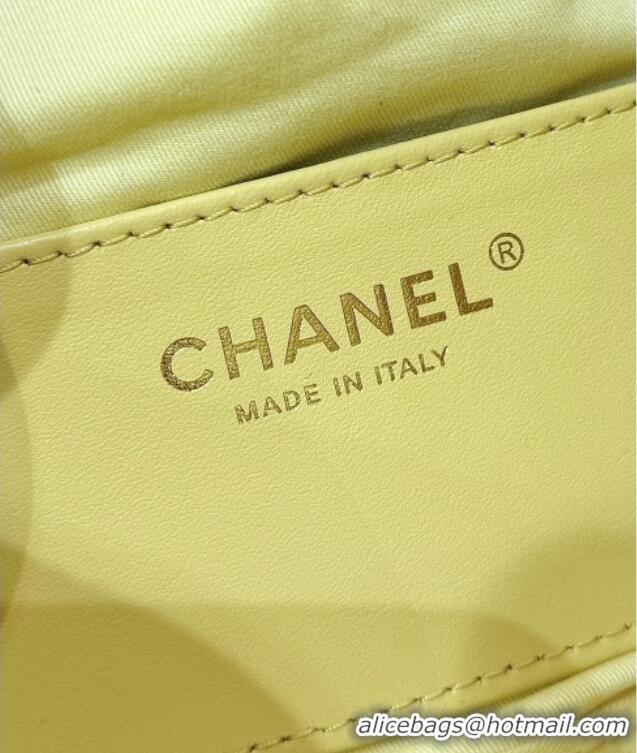 Most Popular Chanel 25 Mini Handbag in Suede Calfskin AS5631 Yellow 2026 Top Quality