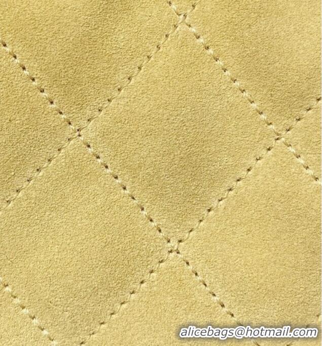 Most Popular Chanel 25 Mini Handbag in Suede Calfskin AS5631 Yellow 2026 Top Quality
