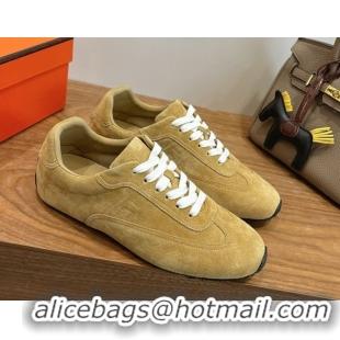 Most Popular Hermes Master Sneakers in Suede Yellow 2026 H261010