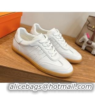 Best Price Hermes Match Sneakers in Calfskin Leather White Upper 2026 H261863
