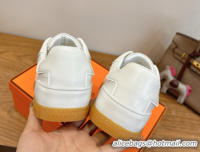 Best Price Hermes Match Sneakers in Calfskin Leather White Upper 2026 H261863
