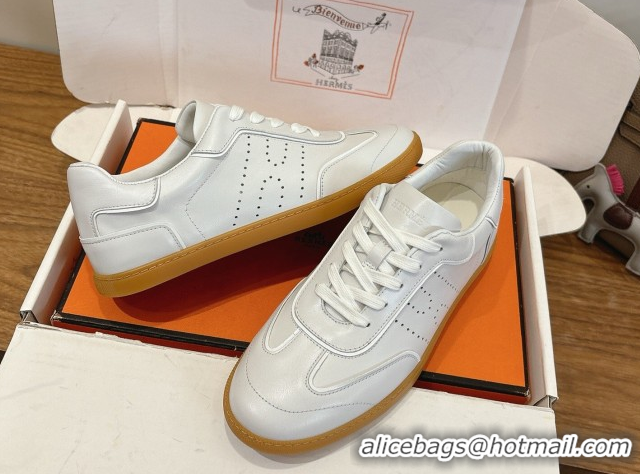 Best Price Hermes Match Sneakers in Calfskin Leather White Upper 2026 H261863