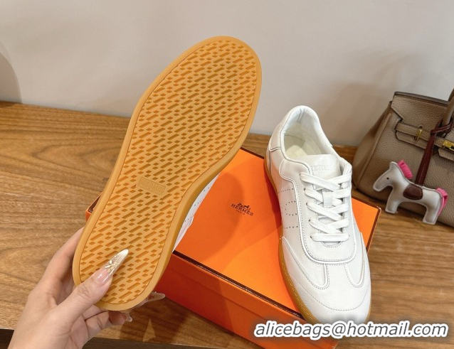 Best Price Hermes Match Sneakers in Calfskin Leather White Upper 2026 H261863