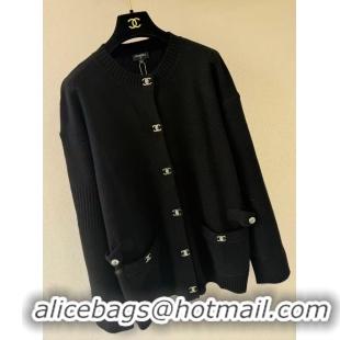 ​Good Product Chanel Wool Knit Jacket CH091962 Black 2025