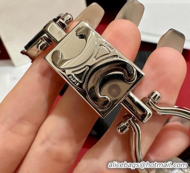 ​Famous Brand  Celine Calfskin Belt 1.8cm C71201 Black 2025