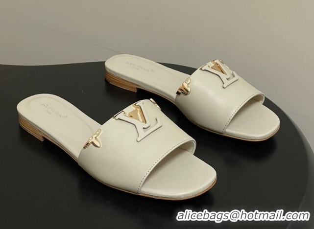 Low Cost Louis Vuitton LV Mare Flat Slides Sandal Grey 2026 1AITQM