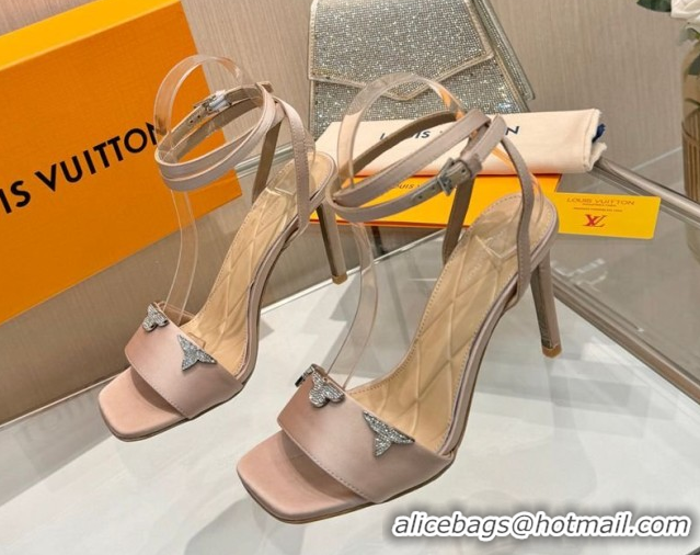 Good Looking Louis Vuitton Gala Heel Sandals 9cm in Satin with Monogram Flower Nude 2026 1AIUVK