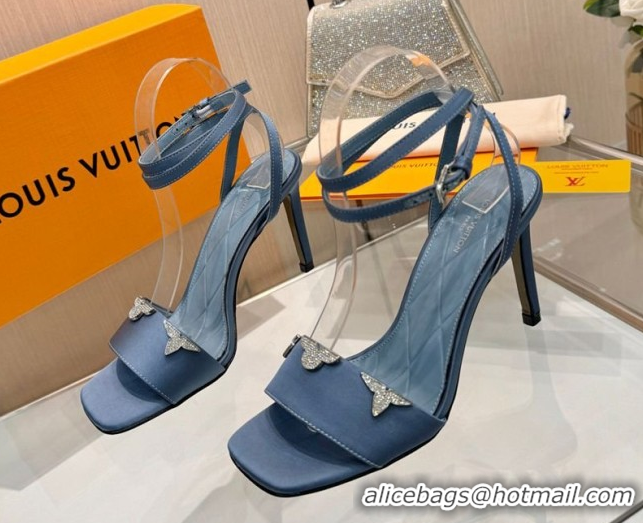 Best Product Louis Vuitton Gala Heel Sandals 9cm in Satin with Monogram Flower Blue 2026 1AIUVK