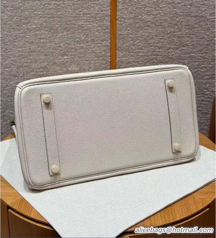 Reasonable Price Hermes Birkin 35cm Bag in Togo Leather HB35 White/Gold