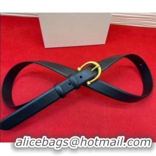New Cheap Celine Triomphe Medium Belt 2.5cm with Pin Buckle in Calfskin Leather CE031602 Black 2026