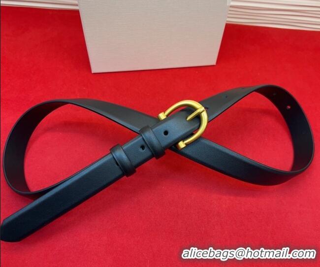 New Cheap Celine Triomphe Medium Belt 2.5cm with Pin Buckle in Calfskin Leather CE031602 Black 2026