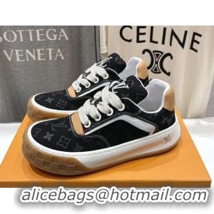 Good Looking Louis Vuitton LV Tilted Sneakers in Monogram Canvas Black 2026 1AJTJ9