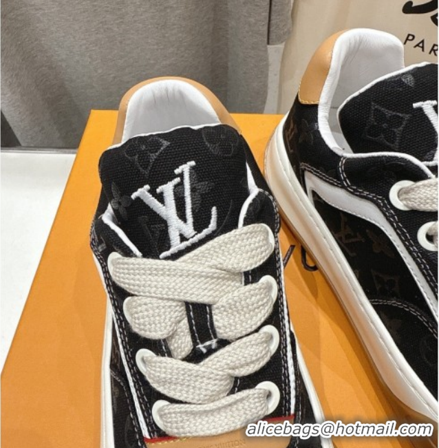 Good Looking Louis Vuitton LV Tilted Sneakers in Monogram Canvas Black 2026 1AJTJ9