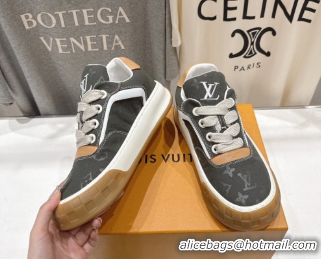 Good Product Louis Vuitton LV Tilted Sneakers in Monogram Canvas Grey 2026 1AJTJ9