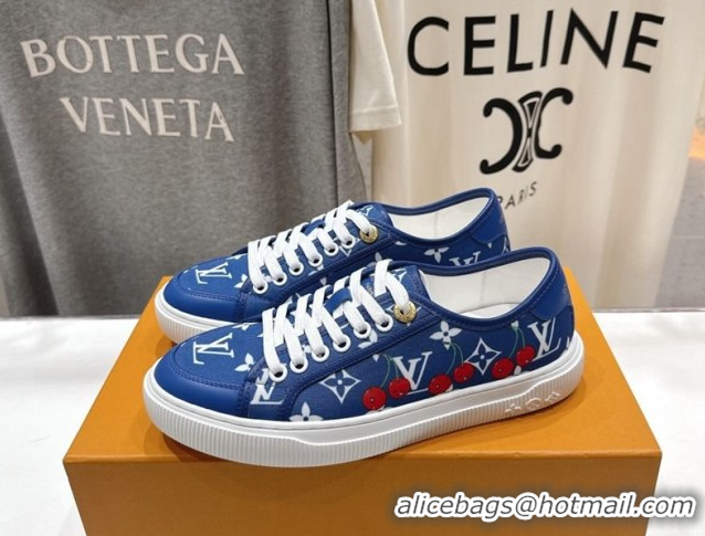 Cheap Price Louis Vuitton LV x TM LV Lagoon Sneakers in Monogram Canvas and Red Cherry Blue 2026 1AHKYU