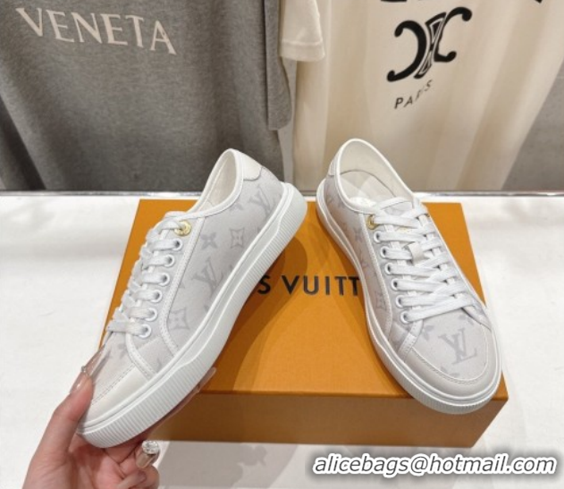 Most Popular Louis Vuitton LV x TM LV Lagoon Sneakers in Monogram Canvas and Red Cherry White 2026 1AHKYU