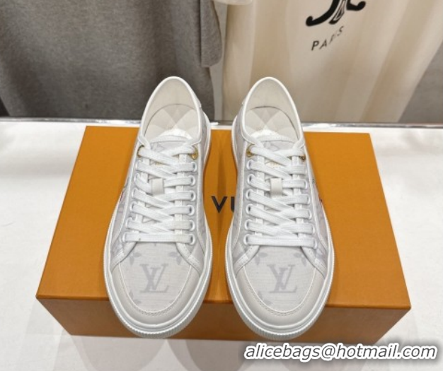 Most Popular Louis Vuitton LV x TM LV Lagoon Sneakers in Monogram Canvas and Red Cherry White 2026 1AHKYU