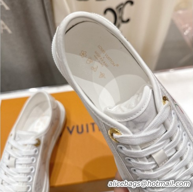 Most Popular Louis Vuitton LV x TM LV Lagoon Sneakers in Monogram Canvas and Red Cherry White 2026 1AHKYU