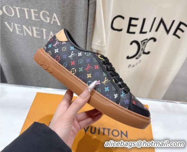 Luxury Louis Vuitton LV x TM LV Lagoon Sneakers in Monogram Multicolore Canvas Black 2026 1AJKBL