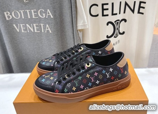 Luxury Louis Vuitton LV x TM LV Lagoon Sneakers in Monogram Multicolore Canvas Black 2026 1AJKBL