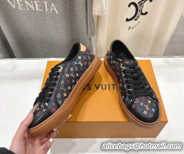 Luxury Louis Vuitton LV x TM LV Lagoon Sneakers in Monogram Multicolore Canvas Black 2026 1AJKBL