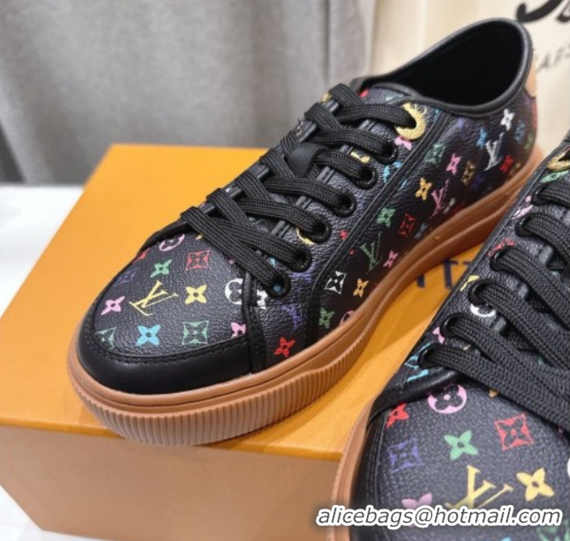 Luxury Louis Vuitton LV x TM LV Lagoon Sneakers in Monogram Multicolore Canvas Black 2026 1AJKBL
