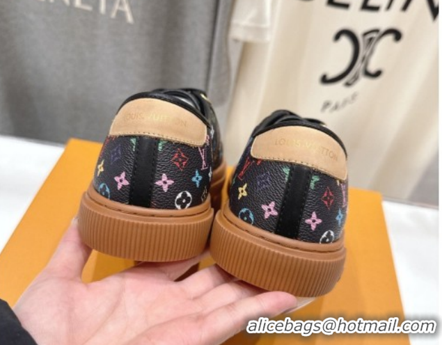 Luxury Louis Vuitton LV x TM LV Lagoon Sneakers in Monogram Multicolore Canvas Black 2026 1AJKBL