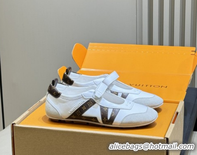 Luxurious Louis Vuitton LV Sneakerina Mary Jane 1AJPFA Monogram/White 2026