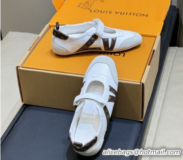Luxurious Louis Vuitton LV Sneakerina Mary Jane 1AJPFA Monogram/White 2026