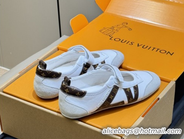 Luxurious Louis Vuitton LV Sneakerina Mary Jane 1AJPFA Monogram/White 2026